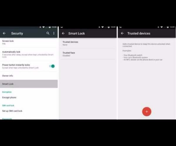 Automatic phone unlock at your trusted places