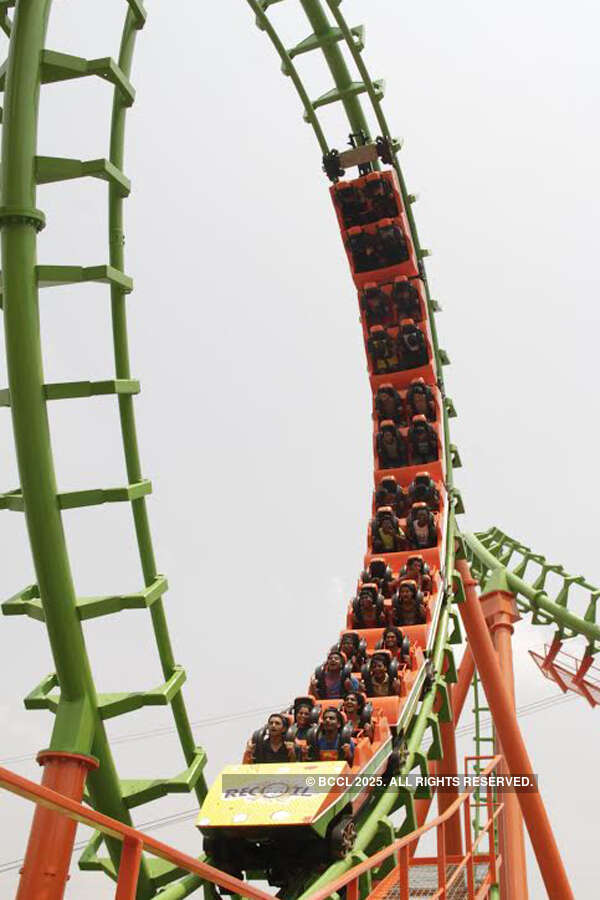 Fun ride in rollercoaster