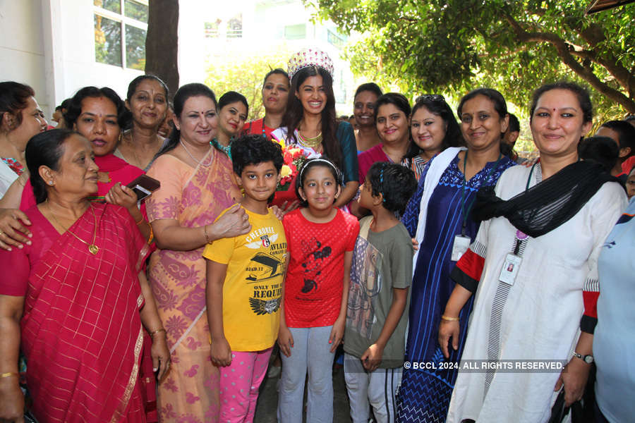 Miss India runner-up visits her school