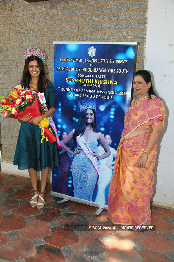 Miss India runner-up visits her school