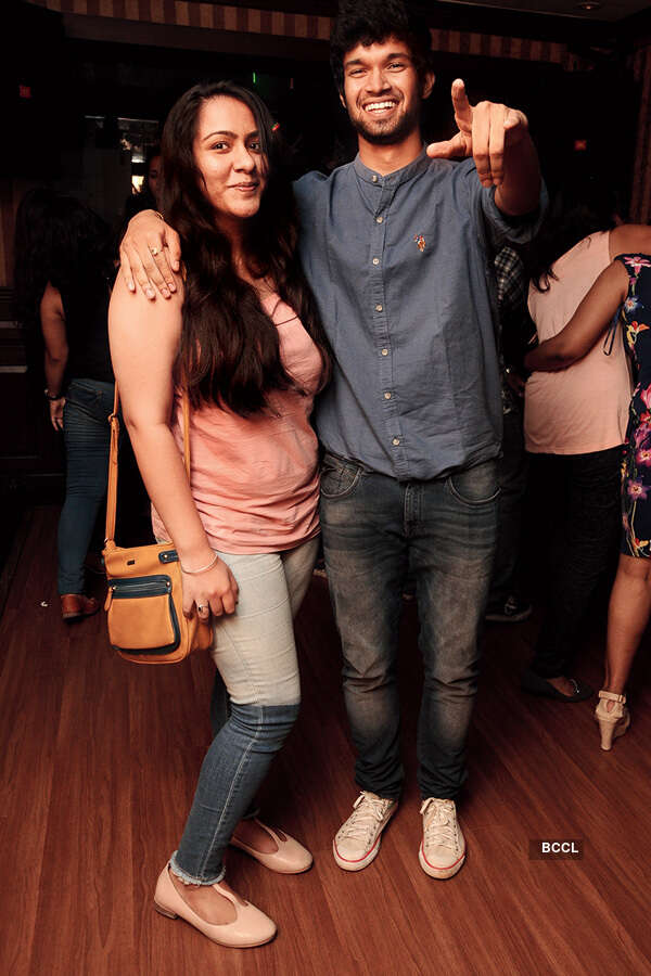 Party at a nightclub