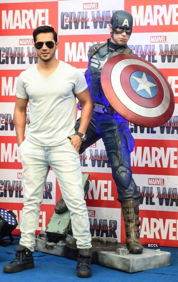 Varun Dhawan at Captain America promotions