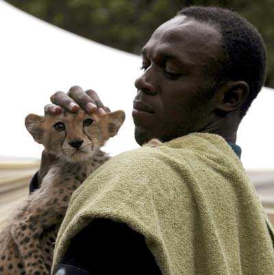 Bolt adopts cheetah