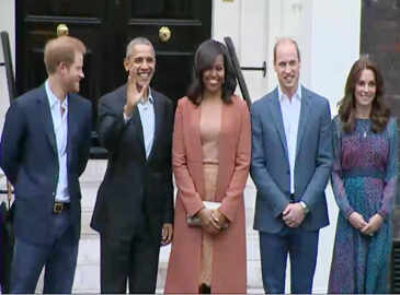 Barack Obama completes UK visit with a trip to Kensington Palace