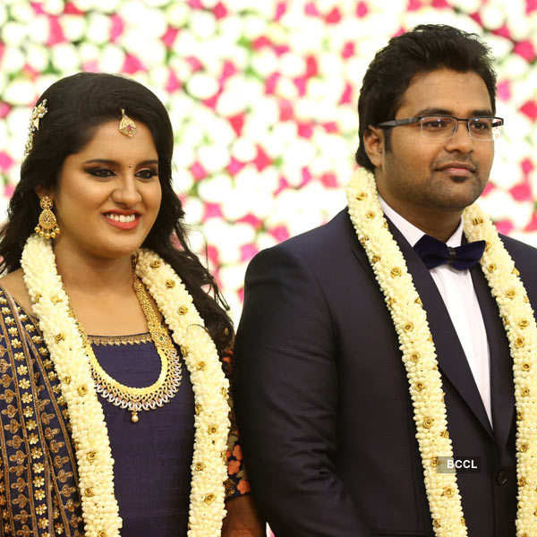 Mallika & Arjun Krishnan's wedding reception