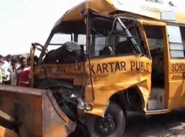 20 children injured as school bus collides with truck