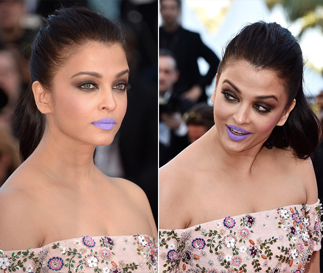 Aishwarya Rai Wore A Purple Lipstick Lets Debate Times Of India
