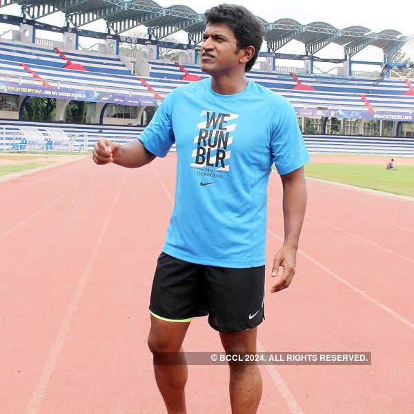 Puneeth Rajkumar runs marathon
