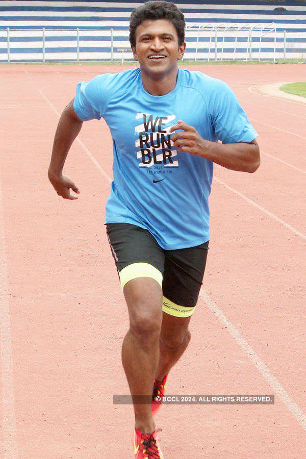 Puneeth Rajkumar runs marathon