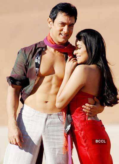Aamir Khan and Asin in 'Ghajini'