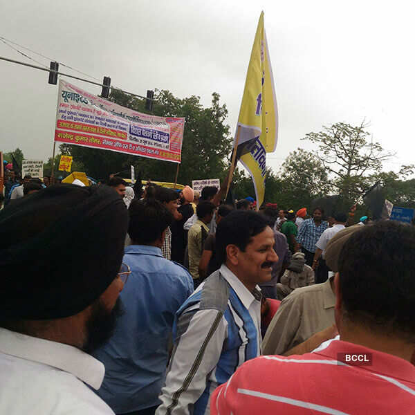 ITTA protest at Rajghat