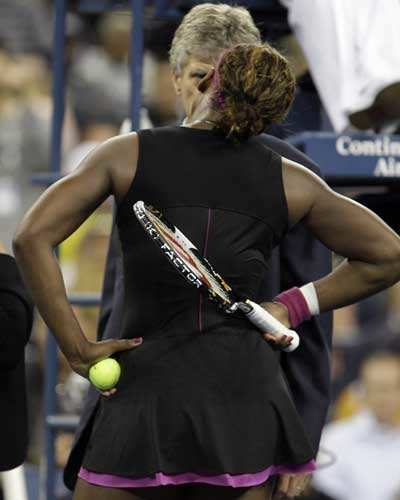 Serena penalised for outburst