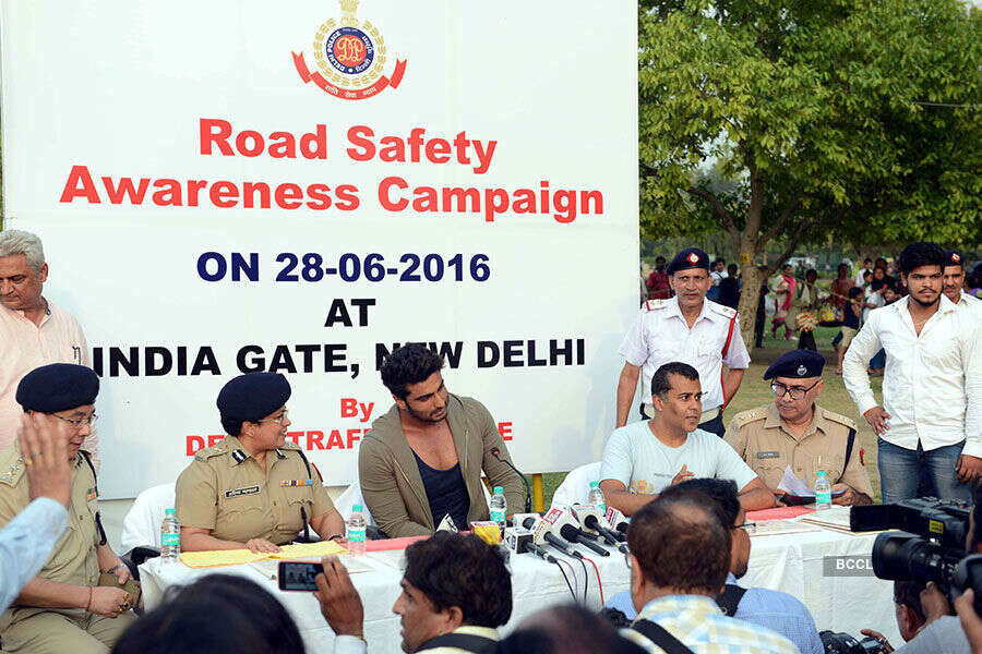 Arjun campaigns for road safety