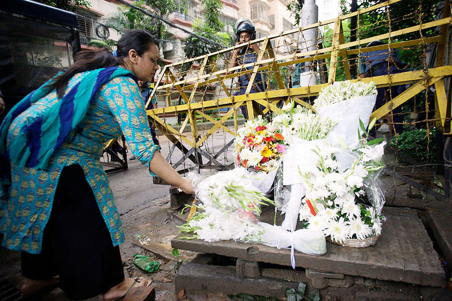 Dhaka attack: Sheikh Hasina pays her respects to victims