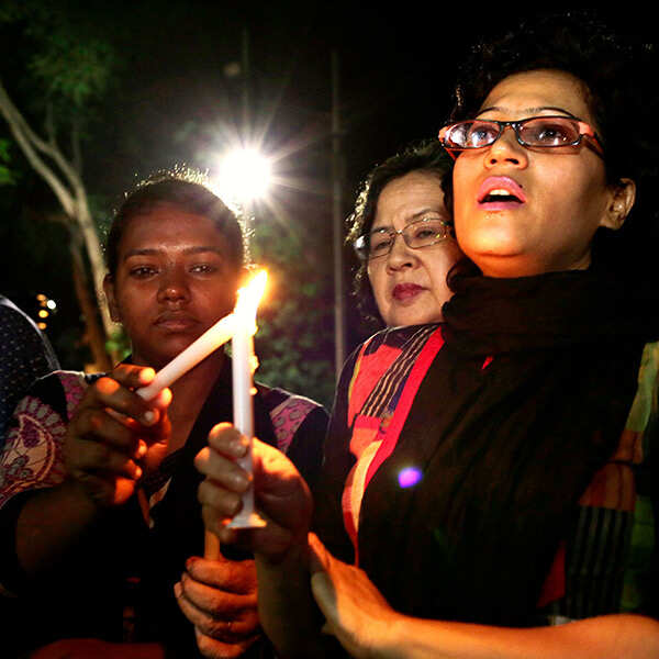 Dhaka attack: Sheikh Hasina pays her respects to victims