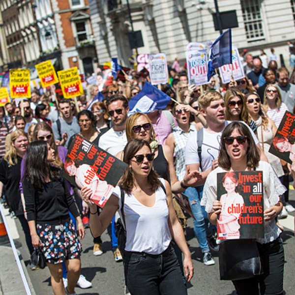 Teachers rally across the UK