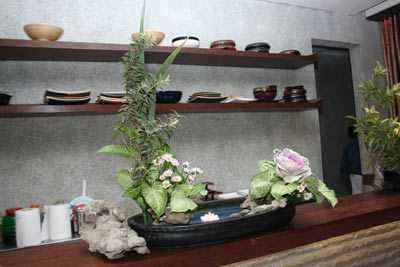 AI Ikebana flower exhibition