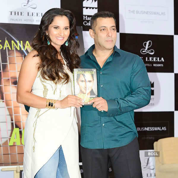 Salman launches Sania's autobiography