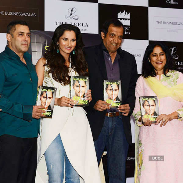 Salman launches Sania's autobiography