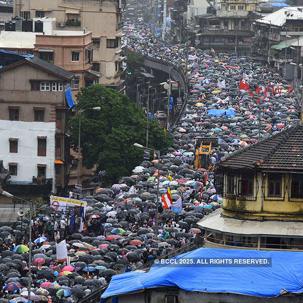 Massive Dalit Protest in Mumbai
