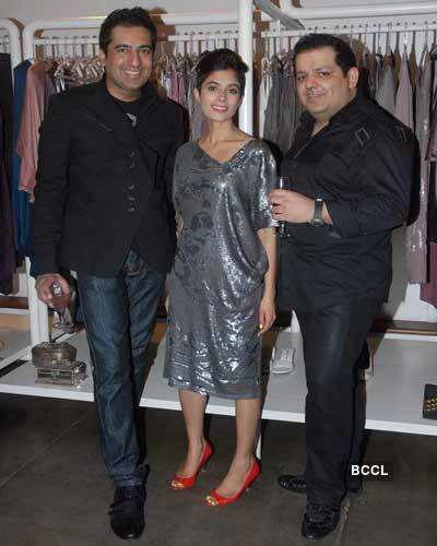 Priya Kishore with designer duo Rohit Gandhi and Rahul Khanna during ...