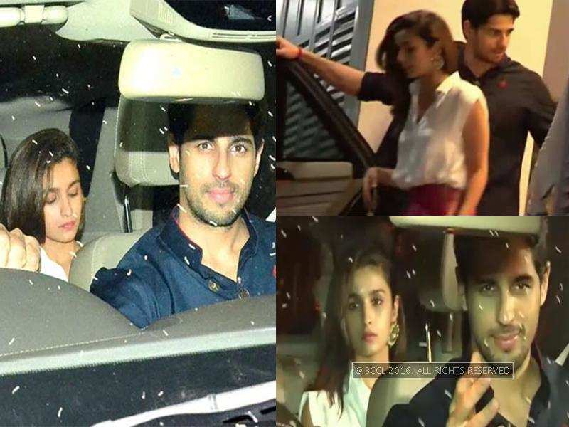 Pic Sidharth Malhotra And Alia Bhatt On A Dinner Date