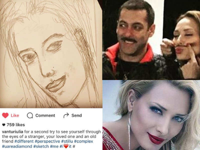 PIC: Iulia Vantur turns Salman Khan's muse for his latest sketch?