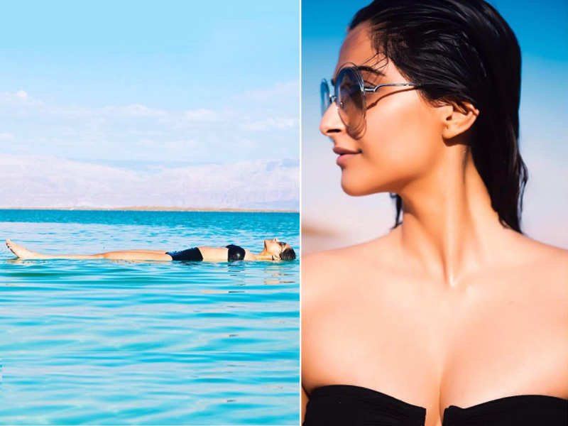 Sonam Kapoor Stuns In Black Bikini Photo Shoot 