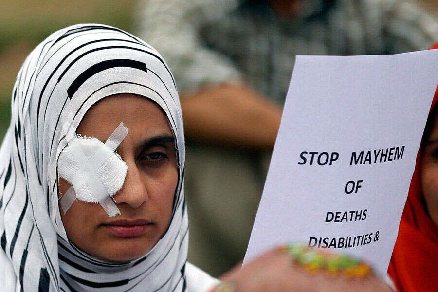 Doctors protest against use of pellet guns