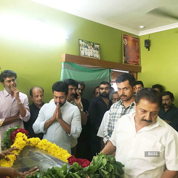 Celebs pay their last respect to Panchu Arunachalam