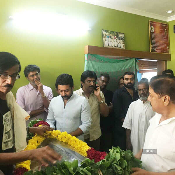 Celebs pay their last respect to Panchu Arunachalam