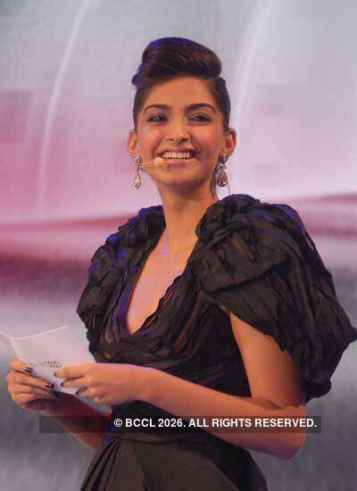Sonam at Auto Expo 