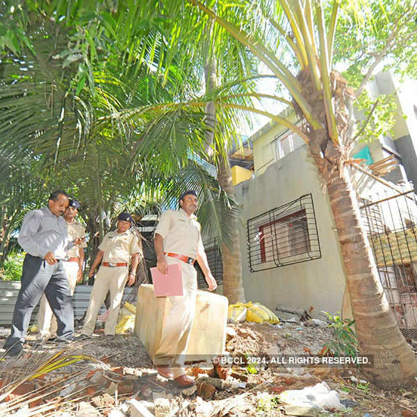 Forest officials survey Kapil's office premises