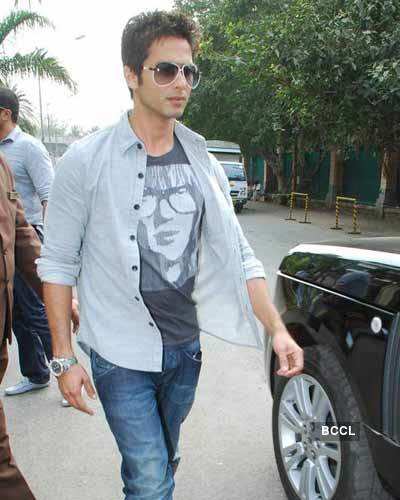 Shahid & Amrita at a press meet