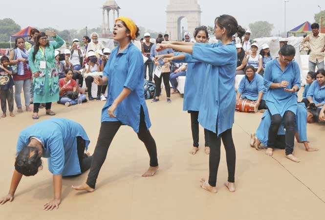 The Ministry of Social Justice and Empowerment asked students of Miranda House to do a street play on their Accessible India campaign