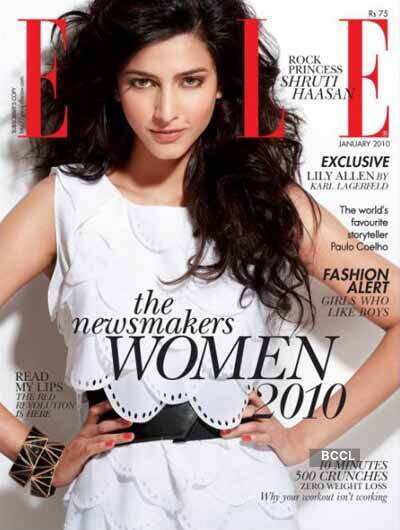 Shruti Haasan on Elle cover