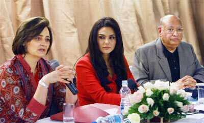 Cherie Blair, Preity Zinta pics