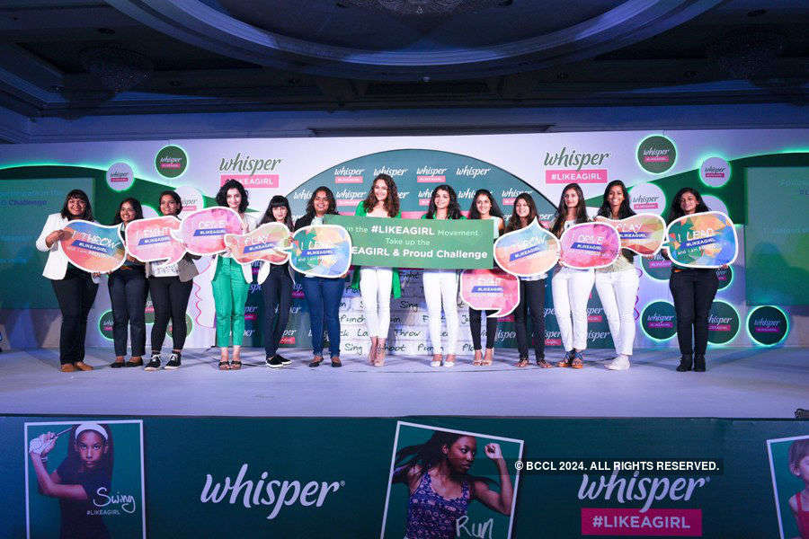 Sonakshi, Sakshi at Whisper's new campaign launch