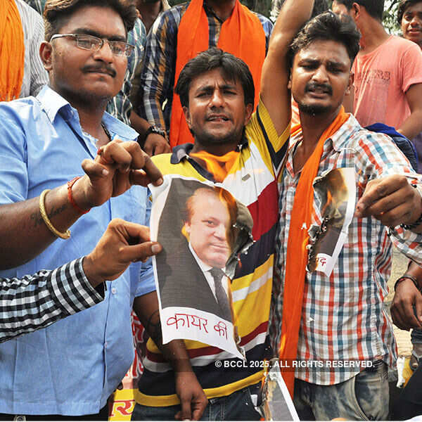 Activists protest against Pakistan