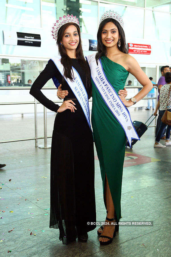 Beauty queens return home to grand reception