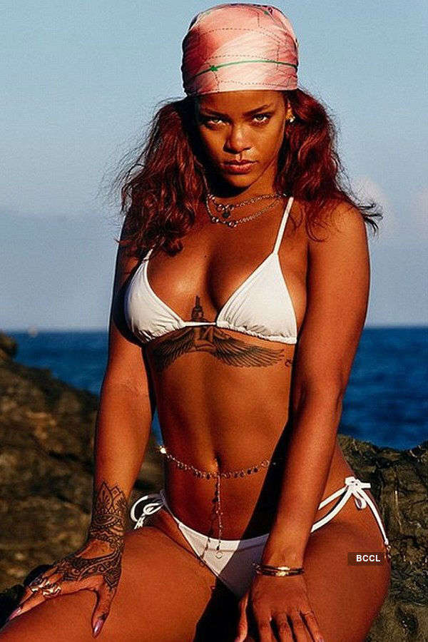 Rihanna in bikini.