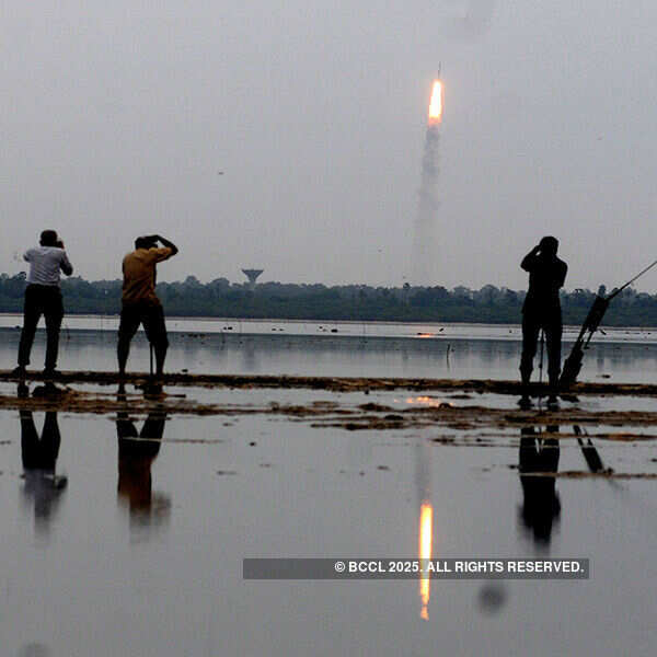 PSLVC-35 with 8 satellites lifts off