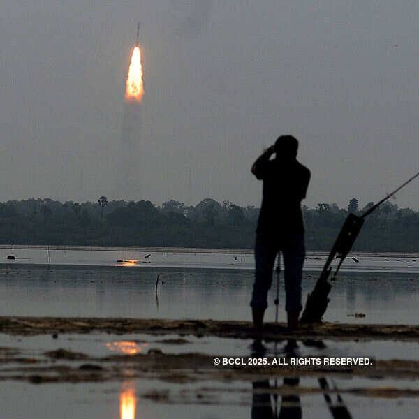 PSLVC-35 with 8 satellites lifts off