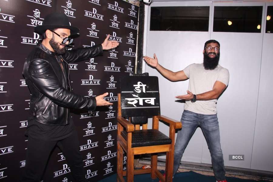 Bollywood actor Ranveer Singh during the launch of new age barber