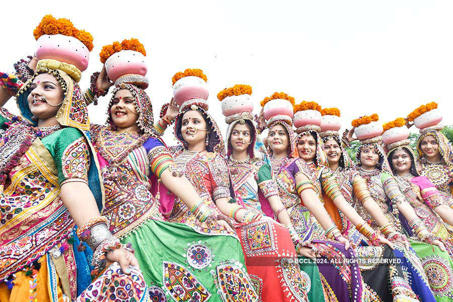 Devotees celebrate Navratri Festival