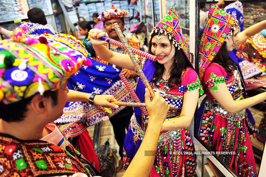 Devotees celebrate Navratri Festival