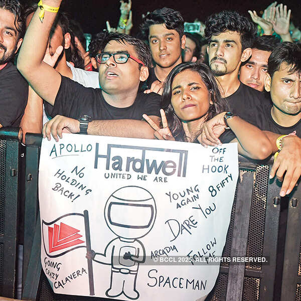 DJ Hardwell performs in the city