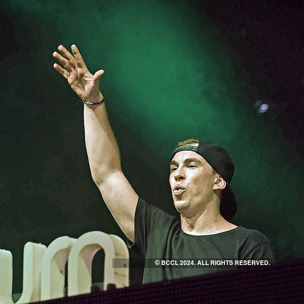 DJ Hardwell performs in the city