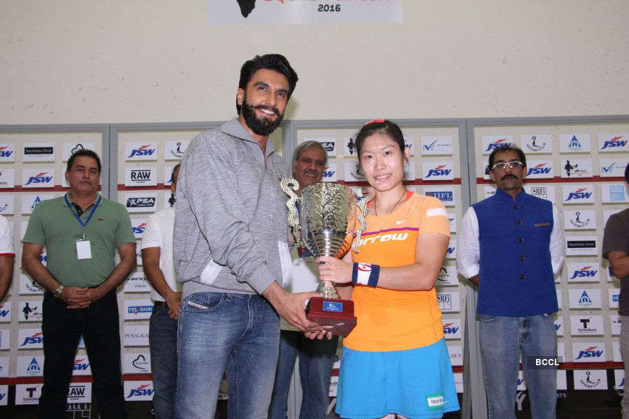 Ranveer @ JSW Squash finals