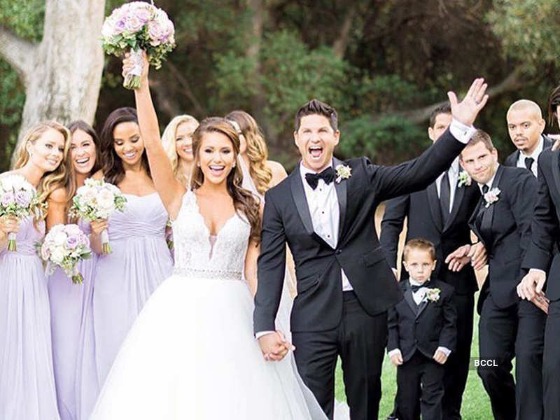 Nia sanchez wedding on sale dress